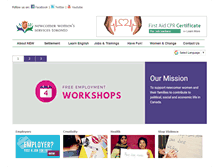 Tablet Screenshot of newcomerwomen.org